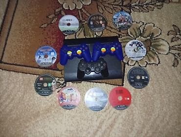 Прошитый игровой комплект PlayStation 3 Super Slim с аксессуарами и at lalafo.kg Прошитый игровой комплект PlayStation 3 Super Slim с аксессуарами и