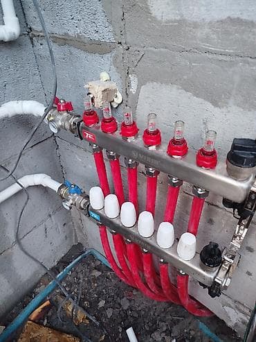 Установка отопительных систем: Водяной теплый пол под стяжку + обвязка коллектора - Проектирование и at lalafo.kg — 5 Установка отопительных систем: Водяной теплый пол под стяжку + обвязка коллектора - Проектирование и — 5