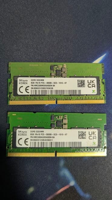 Оперативная память, Б/у, Hynix, 8 ГБ, DDR5, 4800 МГц, Для ноутбука at lalafo.kg — 3 Оперативная память, Б/у, Hynix, 8 ГБ, DDR5, 4800 МГц, Для ноутбука — 3