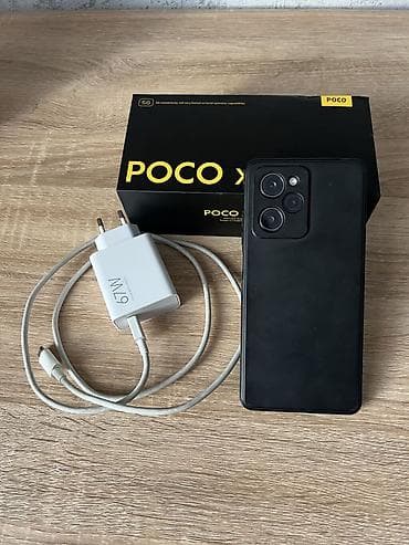 Poco X5 Pro 5G, Б/у, 128 ГБ, цвет - Черный, 2 SIM at lalafo.kg Poco X5 Pro 5G, Б/у, 128 ГБ, цвет - Черный, 2 SIM