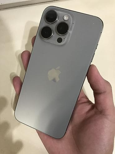 IPhone 15 Pro Max, Б/у, 256 ГБ, Natural Titanium, Коробка, 90 % at lalafo.kg IPhone 15 Pro Max, Б/у, 256 ГБ, Natural Titanium, Коробка, 90 %