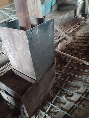 Металлическая печь- для бани с навесным баком/коробом at lalafo.kg Металлическая печь- для бани с навесным баком/коробом