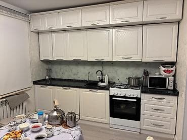 Кухонный гарнитур, Б/у, цвет - Бежевый, МДФ at lalafo.kg Кухонный гарнитур, Б/у, цвет - Бежевый, МДФ