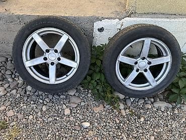 Колеса в сборе 225 / 55 / R 17, Зима, Б/у, Комплект, Легковые, Литые, отверстий - 5 at lalafo.kg Колеса в сборе 225 / 55 / R 17, Зима, Б/у, Комплект, Легковые, Литые, отверстий - 5