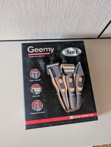 Машинка Geemy 3 в 1 (модель GM-595). В наборе сразу три насадки at lalafo.kg Машинка Geemy 3 в 1 (модель GM-595). В наборе сразу три насадки