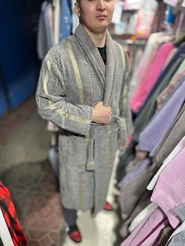 Мужской банный халат Доставка есть Адрес: рынок Орто-Сай «Оберон» at lalafo.kg Мужской банный халат Доставка есть Адрес: рынок Орто-Сай «Оберон»