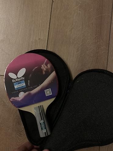 Ракетка для настольного тенниса Butterfly с чехлом + 3 шарика - at lalafo.kg Ракетка для настольного тенниса Butterfly с чехлом + 3 шарика -