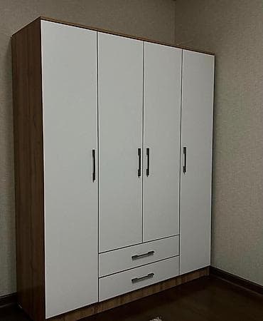 Офис эмереги: Спальный гарнитур: двуспальная кровать + четырехдверный шкаф - lalafo.kg да — 3 Офис эмереги: Спальный гарнитур: двуспальная кровать + четырехдверный шкаф - — 3