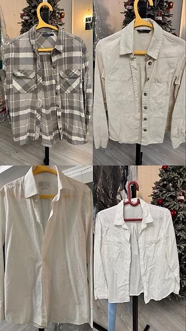 Набор из 4 мужских рубашек с длинным рукавом. Состав набора: - Серая at lalafo.kg Набор из 4 мужских рубашек с длинным рукавом. Состав набора: - Серая