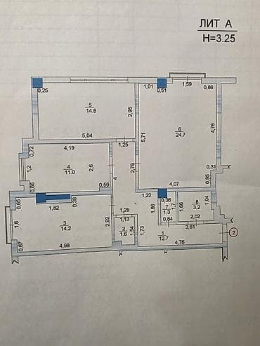 3 комнаты, 85 м², Элитка, 1 этаж, Евроремонт at lalafo.kg 3 комнаты, 85 м², Элитка, 1 этаж, Евроремонт