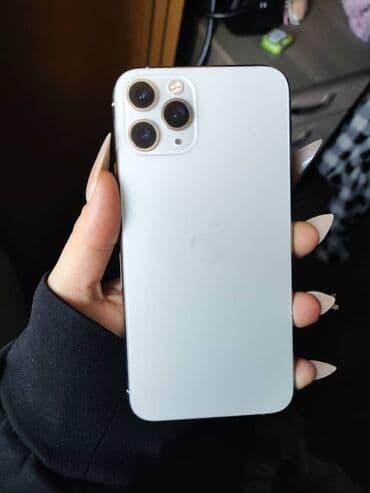 IPhone 11 Pro, Б/у, 256 ГБ, Серебристый, Зарядное устройство, Чехол, 80 % at lalafo.kg IPhone 11 Pro, Б/у, 256 ГБ, Серебристый, Зарядное устройство, Чехол, 80 %