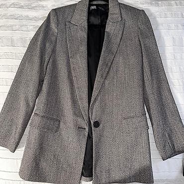 Женский пиджак ZARA - Классический однобортный крой с одним at lalafo.kg Женский пиджак ZARA - Классический однобортный крой с одним