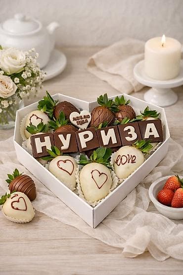 LED гирляндалар: Клубника в шоколаде — праздничные наборы в подарочных коробках. - lalafo.kg да — 10 LED гирляндалар: Клубника в шоколаде — праздничные наборы в подарочных коробках. - — 10