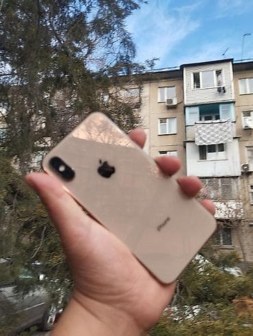 IPhone Xs, Б/у, 64 ГБ, Золотой, Чехол, 88 % at lalafo.kg IPhone Xs, Б/у, 64 ГБ, Золотой, Чехол, 88 %