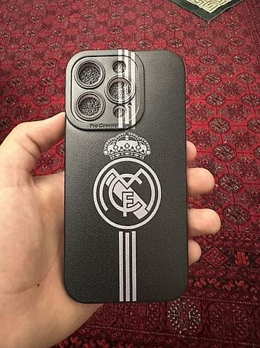 Чехол для iPhone 15 Pro с символикой Real Madrid - Совместимость lalafo.kg да Чехол для iPhone 15 Pro с символикой Real Madrid - Совместимость