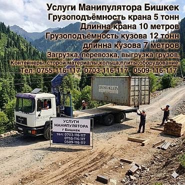 Стрела 10 м, 5 т, Борт 12000 кг at lalafo.kg Стрела 10 м, 5 т, Борт 12000 кг