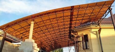 Навесы для двора 💥 Российские материалы. Качество 💯% Принимаем at lalafo.kg Навесы для двора 💥 Российские материалы. Качество 💯% Принимаем