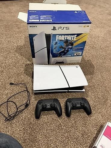 Sony PlayStation 5 (PS5) — комплект Fortnite Bundle. 1 тр Состав at lalafo.kg Sony PlayStation 5 (PS5) — комплект Fortnite Bundle. 1 тр Состав