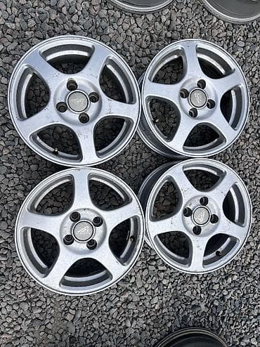 Литые Диски R 14 Honda, Комплект, отверстий - 4, Б/у at lalafo.kg Литые Диски R 14 Honda, Комплект, отверстий - 4, Б/у
