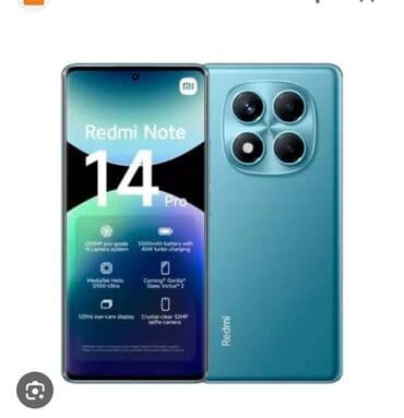 Redmi, Redmi Note 14 Pro, Новый, 256 ГБ, цвет - Голубой, 2 SIM at lalafo.kg Redmi, Redmi Note 14 Pro, Новый, 256 ГБ, цвет - Голубой, 2 SIM