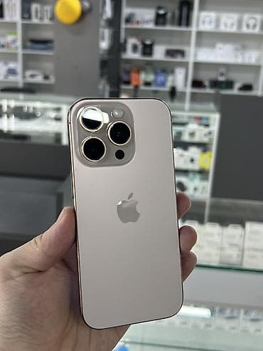 IPhone 16 Pro, Б/у, 128 ГБ, Золотой, Зарядное устройство, Защитное стекло, Чехол, В рассрочку, 95 % at lalafo.kg IPhone 16 Pro, Б/у, 128 ГБ, Золотой, Зарядное устройство, Защитное стекло, Чехол, В рассрочку, 95 %