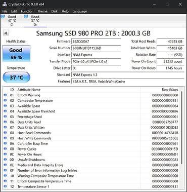 Накопитель, Б/у, Samsung, SSD, 2 ТБ, Для ПК at lalafo.kg Накопитель, Б/у, Samsung, SSD, 2 ТБ, Для ПК