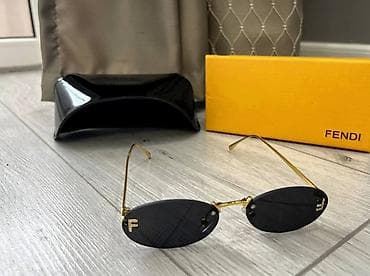 Солнцезащитные очки Fendi - Форма линз: овальные, безободковые at lalafo.kg Солнцезащитные очки Fendi - Форма линз: овальные, безободковые