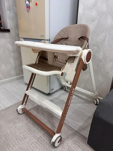 Стульчик для кормления Happy Baby (hb) - Удобное широкое сиденье с at lalafo.kg Стульчик для кормления Happy Baby (hb) - Удобное широкое сиденье с