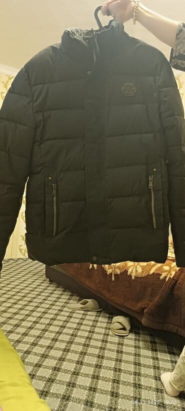 Плащтар: Мужская утеплённая куртка bSd BANGSEDIER, размер 54. - Цвет: чёрный lalafo.kg да — 3 Плащтар: Мужская утеплённая куртка bSd BANGSEDIER, размер 54. - Цвет: чёрный — 3