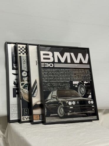 Автомобильный Постер Минимализм. Легенда. Стиль. Постер BMW | at lalafo.kg Автомобильный Постер Минимализм. Легенда. Стиль. Постер BMW |