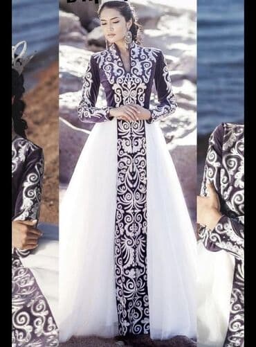 Вечернее платье, Длинная модель, Фатин, С рукавами, Все размеры at lalafo.kg Вечернее платье, Длинная модель, Фатин, С рукавами, Все размеры