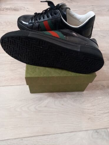 Кроссовки, 37.5, Gucci, Б/у, цвет - Черный, Самовывоз at lalafo.kg Кроссовки, 37.5, Gucci, Б/у, цвет - Черный, Самовывоз
