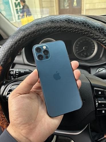 IPhone 12 Pro, Б/у, 128 ГБ, Pacific Blue, Защитное стекло, Чехол, 74 % at lalafo.kg IPhone 12 Pro, Б/у, 128 ГБ, Pacific Blue, Защитное стекло, Чехол, 74 %