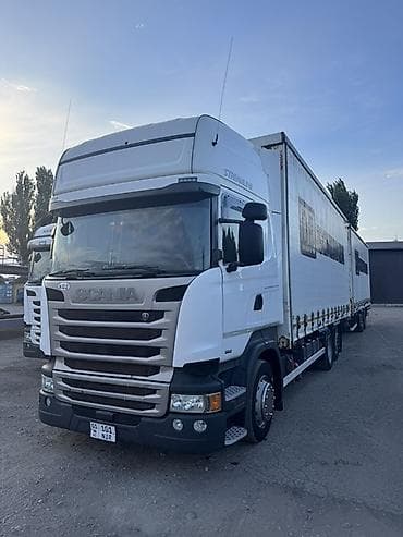 Тандем Scania 2016 год R 410 прошитый на 500 с тентованным кузовом и at lalafo.kg Тандем Scania 2016 год R 410 прошитый на 500 с тентованным кузовом и