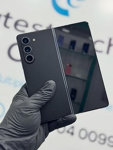Смартфон с гибким дисплеем Samsung Galaxy Z Fold (серия Fold, чёрный at lalafo.kg Смартфон с гибким дисплеем Samsung Galaxy Z Fold (серия Fold, чёрный