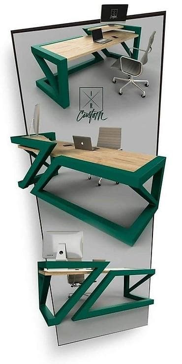 Офис эмереги: Современный письменный стол с оригинальным дизайном. Столешница lalafo.kg да — 5 Офис эмереги: Современный письменный стол с оригинальным дизайном. Столешница — 5