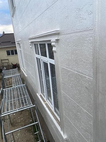 Фасадные работы “под ключ” - Декоративная штукатурка фасада с at lalafo.kg Фасадные работы “под ключ” - Декоративная штукатурка фасада с