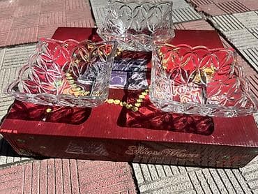 Продаю набор стеклянных розеток GlassWare. Не пользовались не разу lalafo.kg да Продаю набор стеклянных розеток GlassWare. Не пользовались не разу