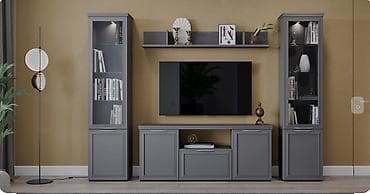 Зал үчүн гарнитур, түсү - Боз lalafo.kg да Зал үчүн гарнитур, түсү - Боз