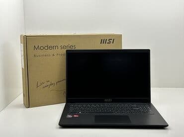 Ноутбук, MSI, 8 ГБ ОЗУ, AMD Ryzen 7, 15.6 ", Новый, Для работы, учебы, память SSD at lalafo.kg Ноутбук, MSI, 8 ГБ ОЗУ, AMD Ryzen 7, 15.6 ", Новый, Для работы, учебы, память SSD