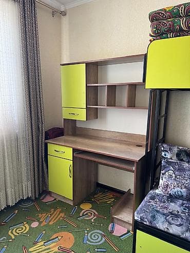 Детский мебельный комплект «2‑ярус + рабочая зона» Состав и at lalafo.kg Детский мебельный комплект «2‑ярус + рабочая зона» Состав и