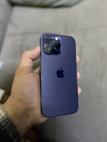 IPhone 14 Pro Max, Б/у, 256 ГБ, Deep Purple, Защитное стекло, 86 % at lalafo.kg IPhone 14 Pro Max, Б/у, 256 ГБ, Deep Purple, Защитное стекло, 86 %