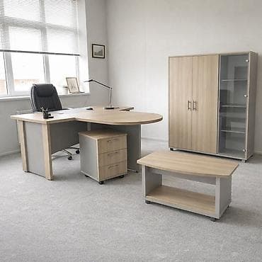 Комплект офисной мебели, Новый, Тумба, ДСП, цвет - Серый at lalafo.kg Комплект офисной мебели, Новый, Тумба, ДСП, цвет - Серый