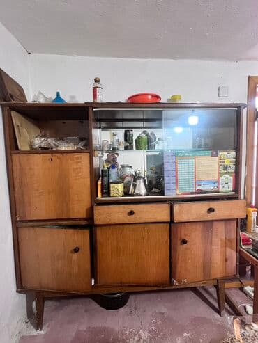 Кухонный гарнитур, Б/у, цвет - Оранжевый, Дерево, Самовывоз at lalafo.kg Кухонный гарнитур, Б/у, цвет - Оранжевый, Дерево, Самовывоз