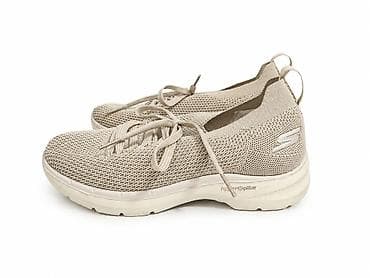 Кроссовки Skechers Go Walk 6 (бежевые) 38 размер. - Легкая дышащая at lalafo.kg Кроссовки Skechers Go Walk 6 (бежевые) 38 размер. - Легкая дышащая
