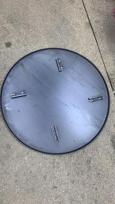 Круглая стальная крышка/диск для бочки, мангала или костровой чаши. - at lalafo.kg Круглая стальная крышка/диск для бочки, мангала или костровой чаши. -