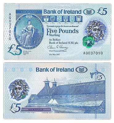 Банкнота 5 фунтов стерлингов Bank of Ireland (Северная Ирландия) at lalafo.kg Банкнота 5 фунтов стерлингов Bank of Ireland (Северная Ирландия)