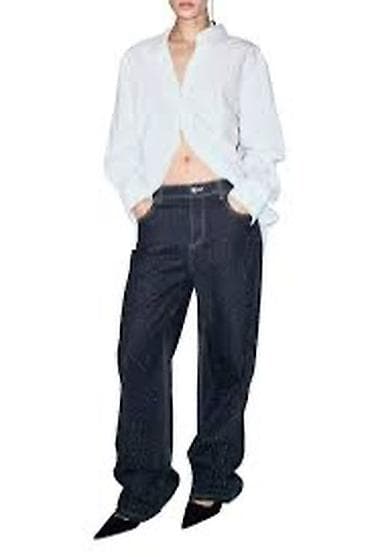 Джинсы, Трубы, Mango, Турция, Средняя талия, Со стразами, XL at lalafo.kg Джинсы, Трубы, Mango, Турция, Средняя талия, Со стразами, XL