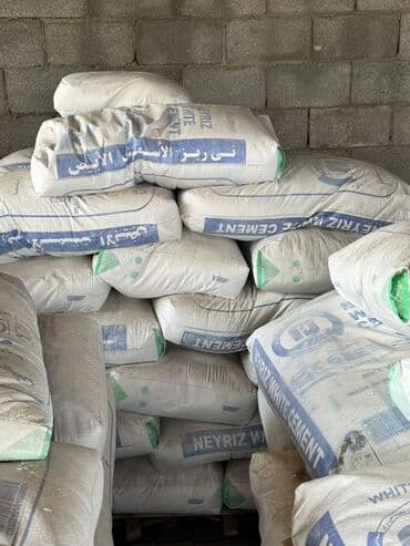 Иранский цемент, M-600, цвет - Белый, 50 кг/м³, Оптом at lalafo.kg Иранский цемент, M-600, цвет - Белый, 50 кг/м³, Оптом