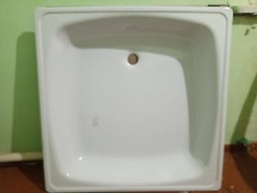 Поддон для душа WhiteWave (Сантехпром), стальной эмалированный, мелкий at lalafo.kg Поддон для душа WhiteWave (Сантехпром), стальной эмалированный, мелкий